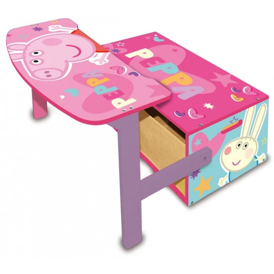 Mobilier 2 in 1 pentru depozitare jucarii Peppa Pig