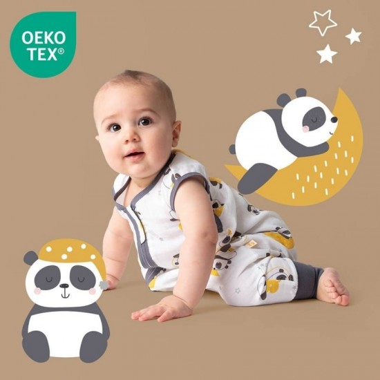 Sac de dormit cu picioruse Bamboo Panda 100 cm 0.5 Tog