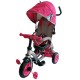 Tricicleta cu sezut reversibil Sunrise Turbo Trike Pink