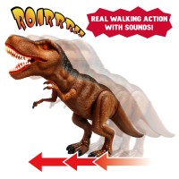 Dinozaur T-Rex cu lumini si sunete