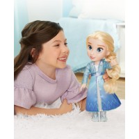 Papusa Elsa cu rochie de calatorie 35 cm Frozen 2