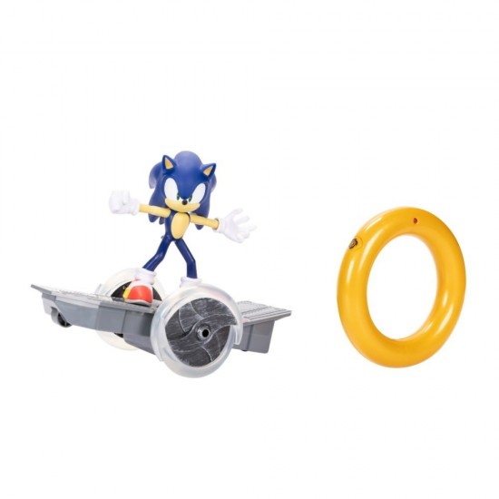 Figurina Nintendo Sonic cu telecomanda si skateboard super viteza