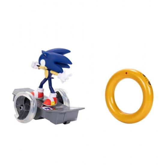 Figurina Nintendo Sonic cu telecomanda si skateboard super viteza