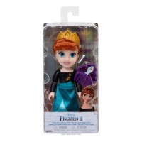 Papusa Anna cu rochita noua si pieptene, Disney Frozen 2, 15cm
