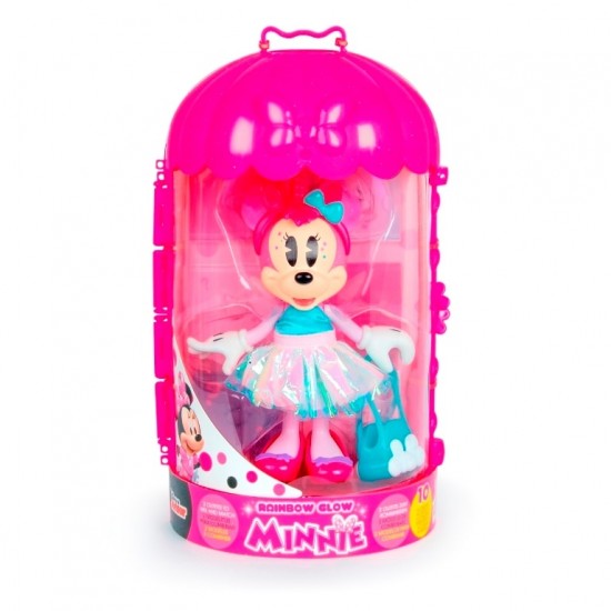 Papusa Minnie cu accesorii - Rainbow Glow