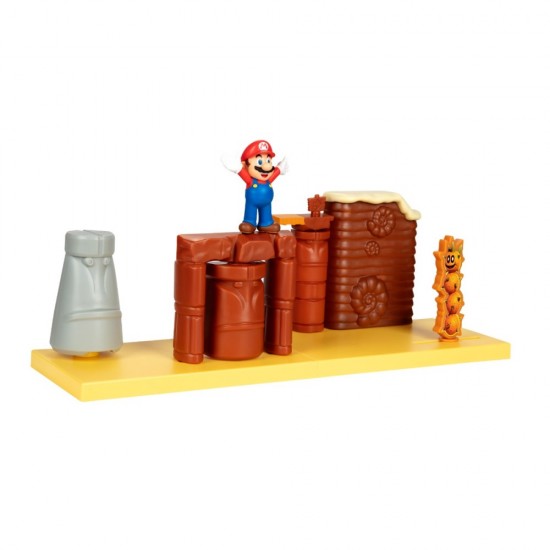 Set de joaca Desert cu figurina 6 cm Nintendo Mario