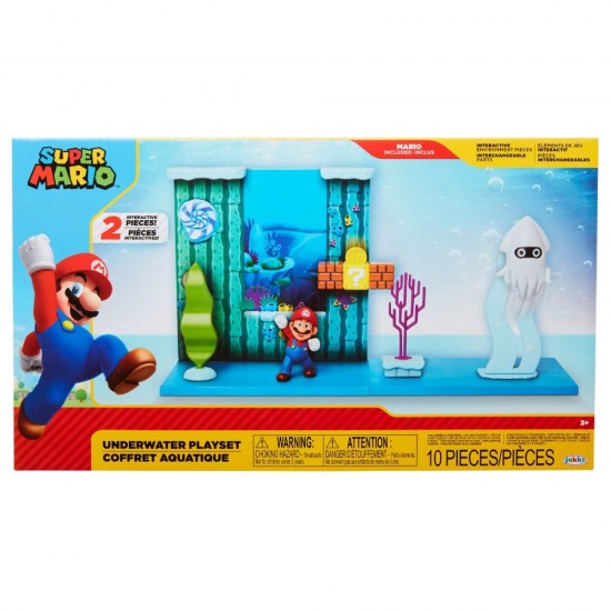 Set de joaca Subacvatic cu figurina 6 cm Nintendo Mario