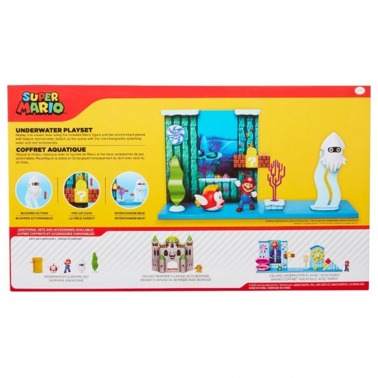 Set de joaca Subacvatic cu figurina 6 cm Nintendo Mario