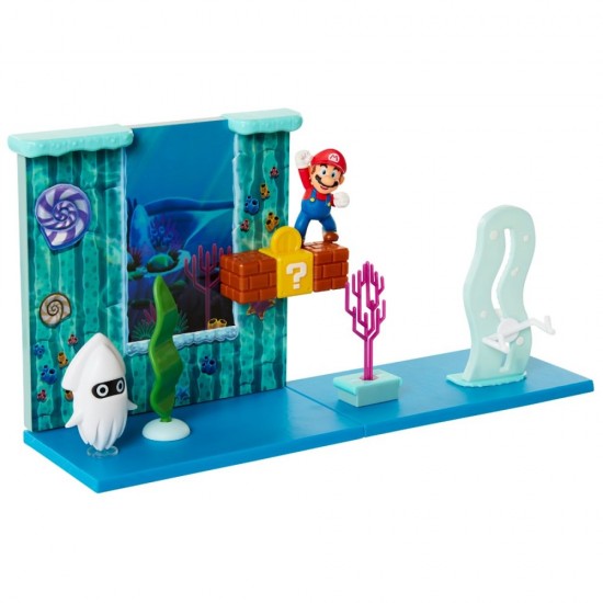 Set de joaca Subacvatic cu figurina 6 cm Nintendo Mario