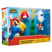 Set diorama Subacvatic cu figurina 6 cm Nintendo Mario