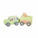 Camion din lemn pentru transport animale de ferma Orange Tree Toys