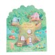 Carte de colorat cu stickere Marea familie Moulin Roty