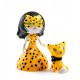 Figurina Arty Toys Printesa Feline si motanul Cleo Djeco