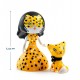 Figurina Arty Toys Printesa Feline si motanul Cleo Djeco