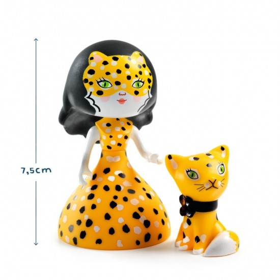 Figurina Arty Toys Printesa Feline si motanul Cleo Djeco