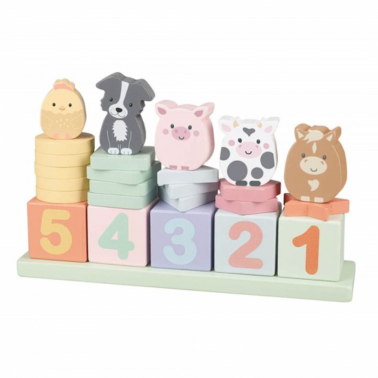 Joc Invata sa numeri cu animale de la ferma Orange Tree Toys