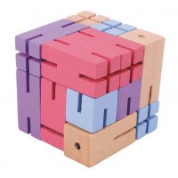 Joc logic 3D puzzle figurina violet