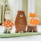 Jucarie din lemn de stivuit cu animalele padurii Orange Tree Toys