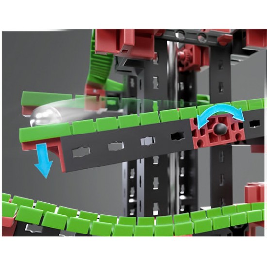 Kit constructie STEM Dynamic S, Fischertechnik, 140 piese