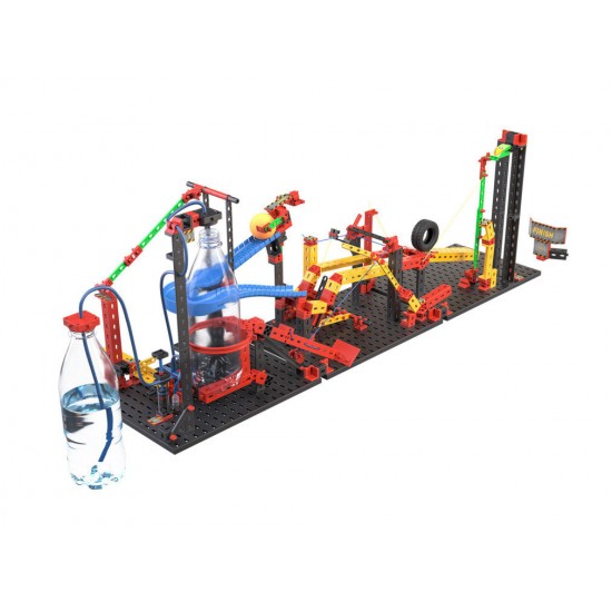 Set constructie STEM Reactii in lant traznite 428 piese Fischertechnik