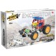 Kit STEM Tractor cu cupa de excavatie, nivel incepator, 117 piese