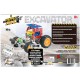 Kit STEM Tractor cu cupa de excavatie, nivel incepator, 117 piese