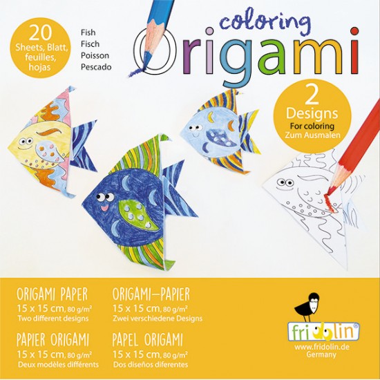 Origami Fridolin - Pesti de colorat