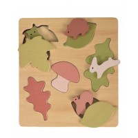 Puzzle animale si frunze Egmont Toys
