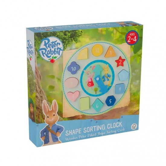 Puzzle ceas Peter Rabbit Orange Tree Toys 12 piese