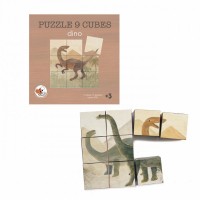 Puzzle cuburi dinozauri 9 piese Egmont Toys