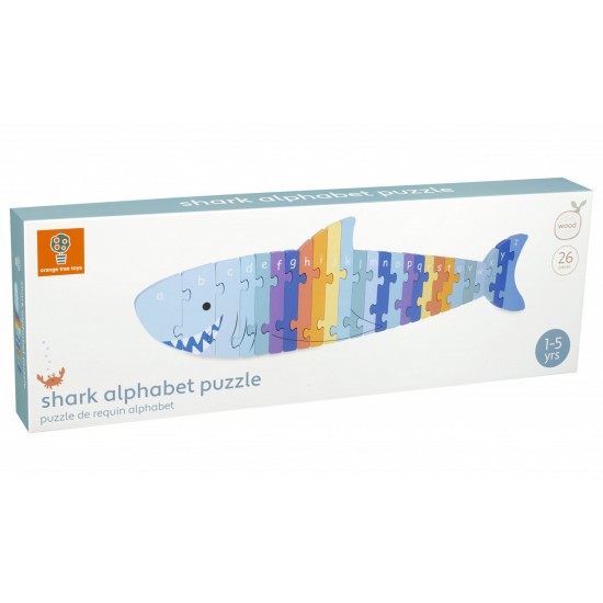 Puzzle din lemn alfabet Orange Tree Toys