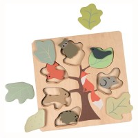 Puzzle din lemn vulpita Egmont Toys