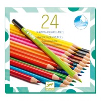 Set 24 creioane acuarela Djeco