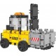 Set de construit Vehicule de constructie Clics cu 90 de piese si 32 accesorii