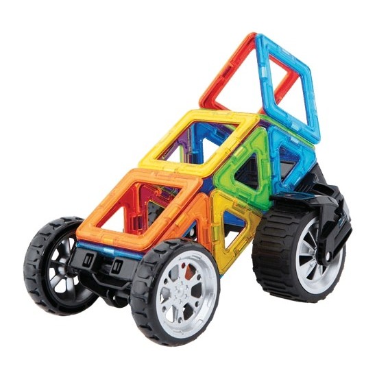 Set magnetic de construit Magformers Vehicule 17 piese