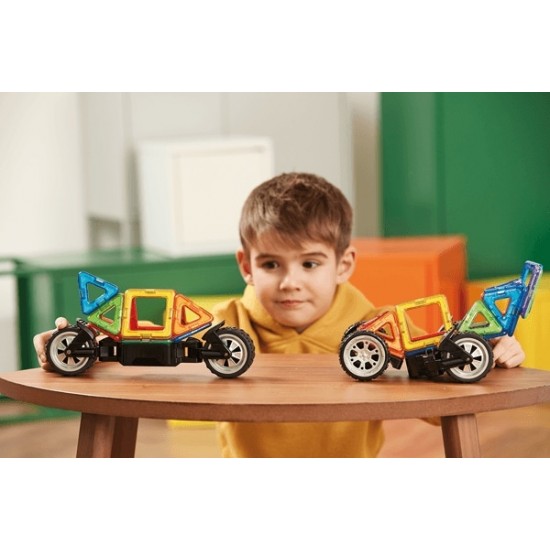 Set magnetic de construit Magformers Vehicule 17 piese