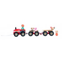 Tractor cu remorca si figurine Egmont Toys