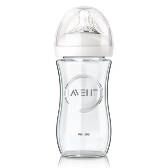 Biberon Philips-Avent SCF673/17 pentru hranire naturala din sticla 240 ml