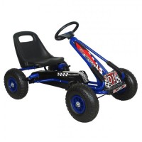 Kart M-Toys cu pedale si volan - Albastru