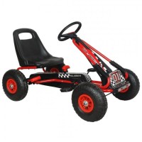 Kart M-Toys cu pedale si volan - Rosu