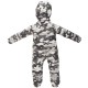 Salopeta impermeabila pentru copii Kidscare, cu protectie la vant si apa cu imprimeu Camuflaj - marime 86