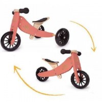 Tricicleta fara pedale transformabila Tiny Tot Coral Kinderfeets