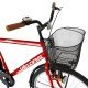 Bicicleta City 28 Inch cu frane mecanice V-Brake Velors CSV28/93A, cadru rosu cu design alb Bicicleta City 28 Inch cu frane mecanice V-Brake Velors CSV28/93A, cadru rosu cu design alb