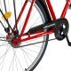 Bicicleta City 28 Inch cu frane mecanice V-Brake Velors CSV28/93A, cadru rosu cu design alb Bicicleta City 28 Inch cu frane mecanice V-Brake Velors CSV28/93A, cadru rosu cu design alb