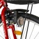 Bicicleta City 28 Inch cu frane mecanice V-Brake Velors CSV28/93A, cadru rosu cu design alb Bicicleta City 28 Inch cu frane mecanice V-Brake Velors CSV28/93A, cadru rosu cu design alb
