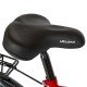 Bicicleta City 28 Inch cu frane mecanice V-Brake Velors CSV28/93A, cadru rosu cu design alb Bicicleta City 28 Inch cu frane mecanice V-Brake Velors CSV28/93A, cadru rosu cu design alb