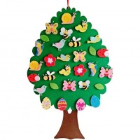 Copac din fetru cu 30 decoratiunix 100x64 cm Bambinice