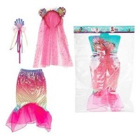 Costum Sirena cu Fustita, Diadema si Bagheta Magica Toi-Toys