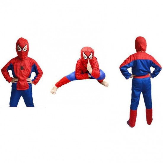 Costum Spiderman M 110-120 cm Ikonka IK17977