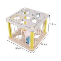 Cub sortare senzorial din lemn Kruzzel MY18261